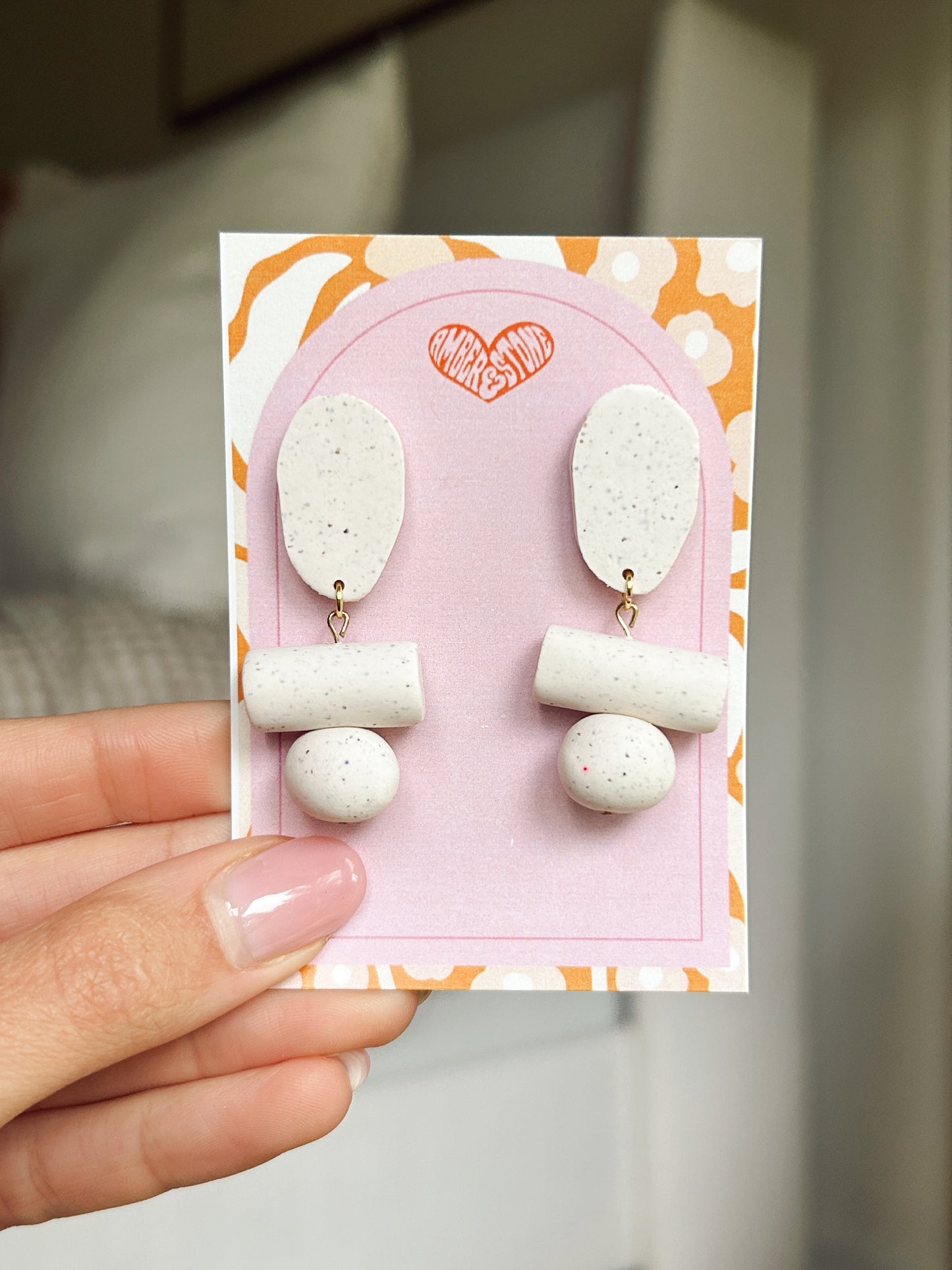 Natural Bead Earring