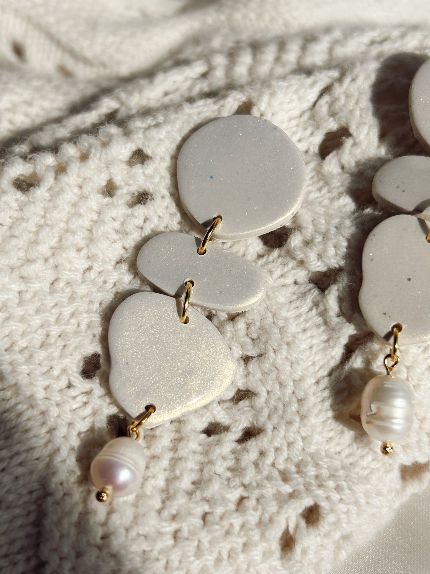 Organic Pearlescent Earring
