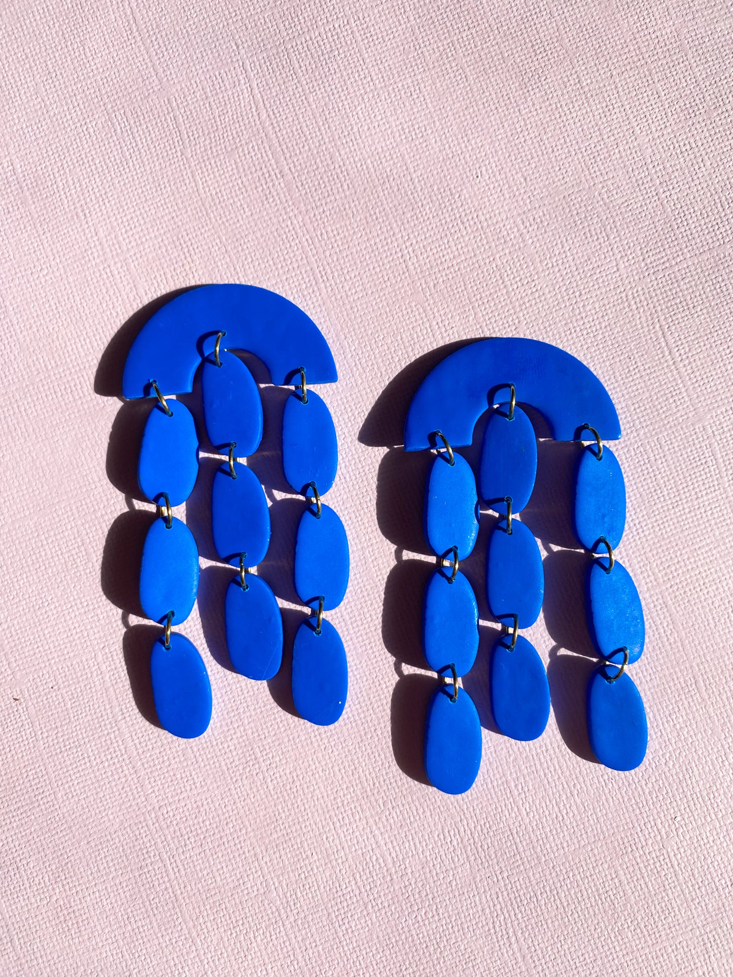 The Mira Earring in Cobalt