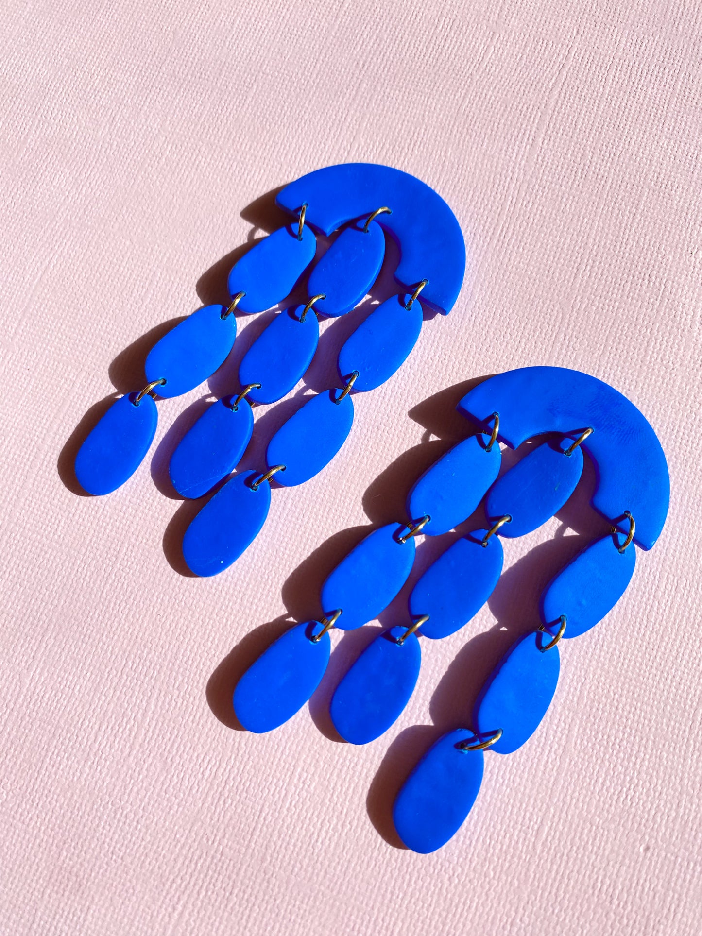 The Mira Earring in Cobalt