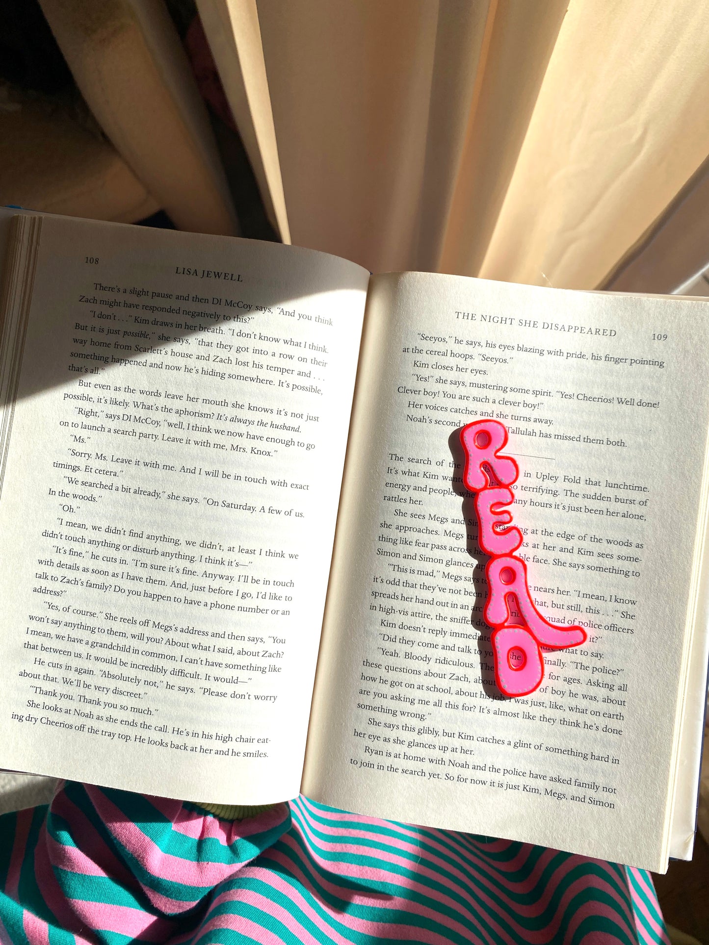 READ Colorful Hand Painted Bookmark