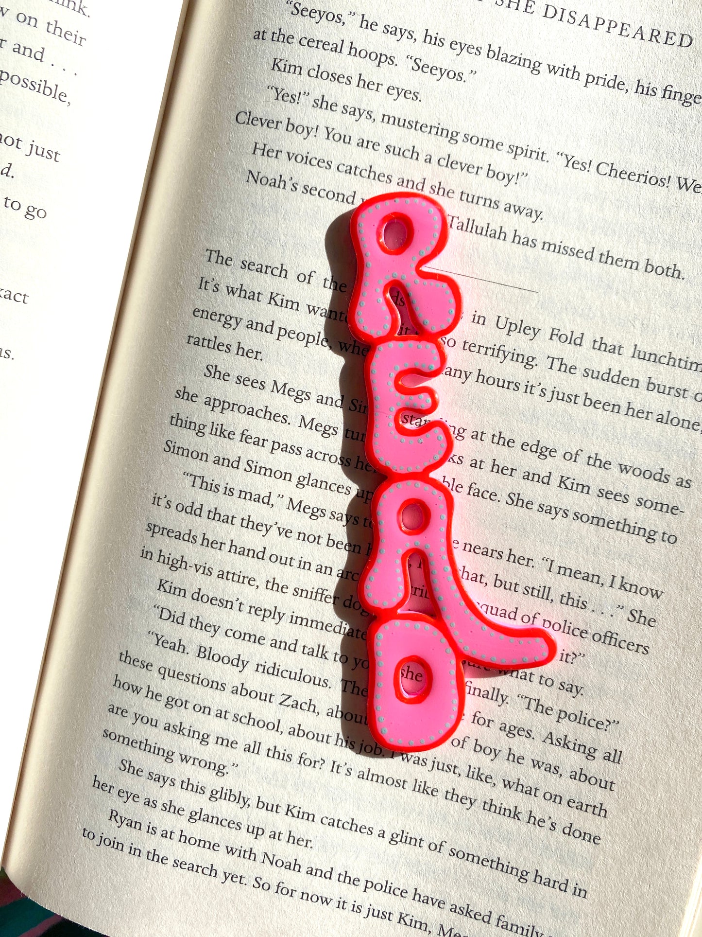 READ Colorful Hand Painted Bookmark