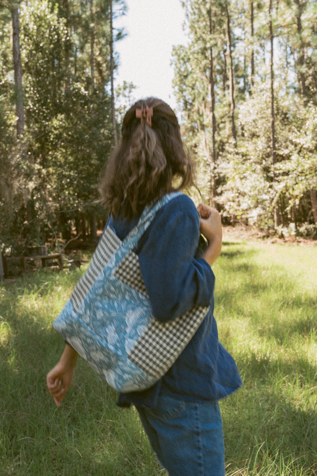 The Structured Tote in Country Garden