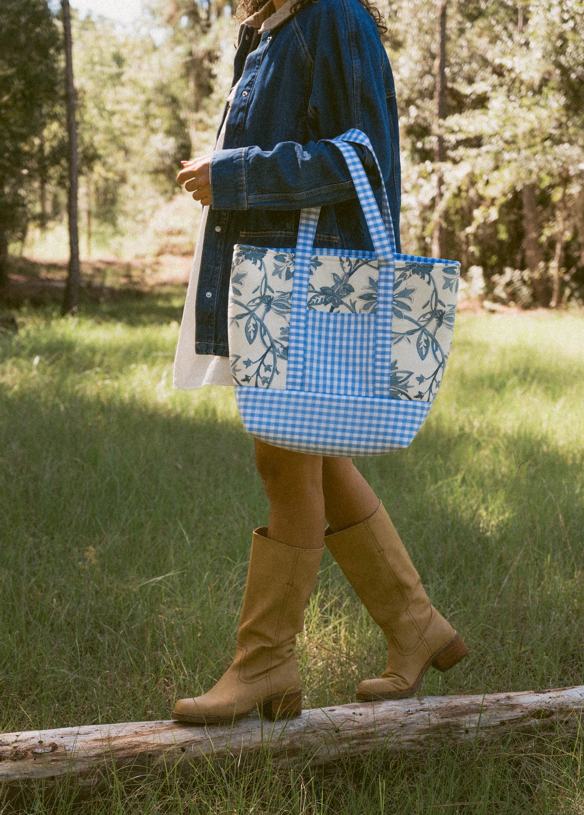 The Structured Tote in Garden Party