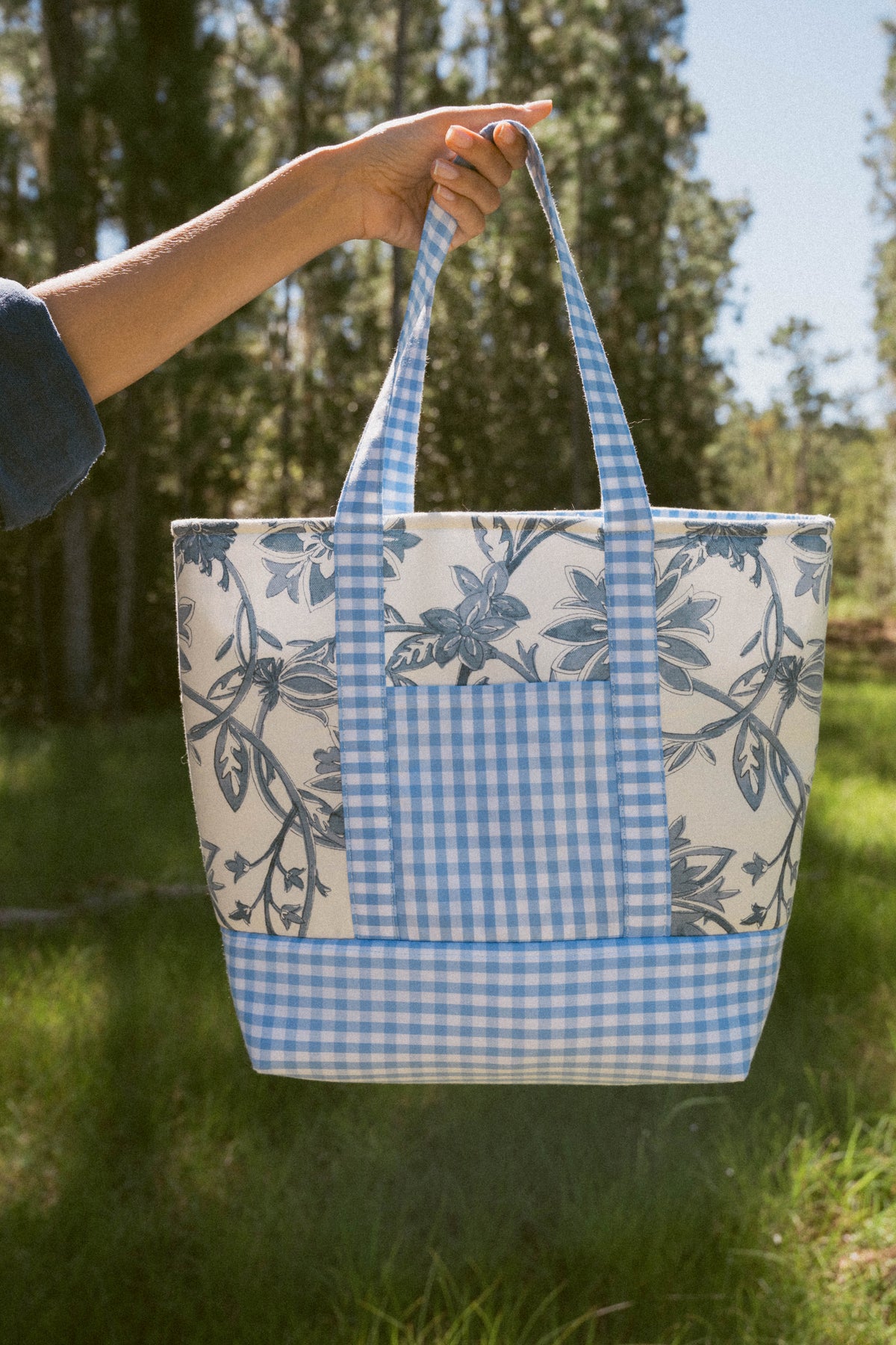 The Structured Tote in Garden Party